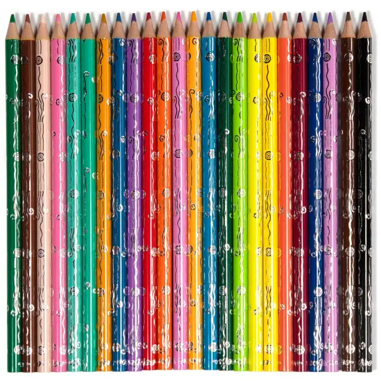 eeBoo Piece & Love: Mushroom Watercolor Pencils - 24 Piece Set, Vibrant Colors, Artist Quality, Stylish Foil Design, Adults Art & Craft Supplies {4}