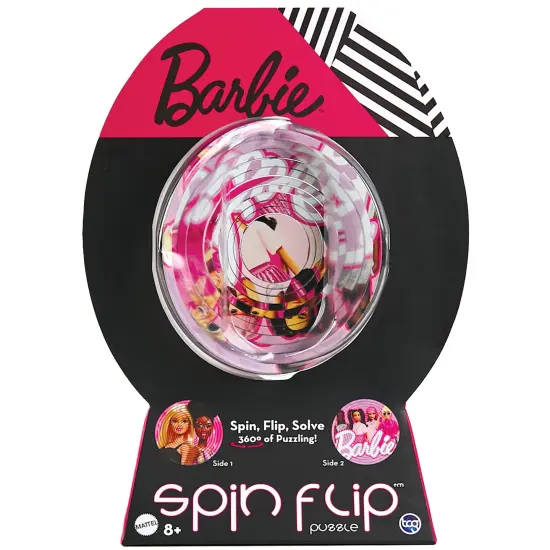 Spin Flip Puzzle: Barbie Glam Girls - 12 Rings - 2-In-1: Double-Sided Puzzle, Spin-Flip-Solve, 360 Degress Of Puzzling, Licensed, Adults & Kids 8+ {1}