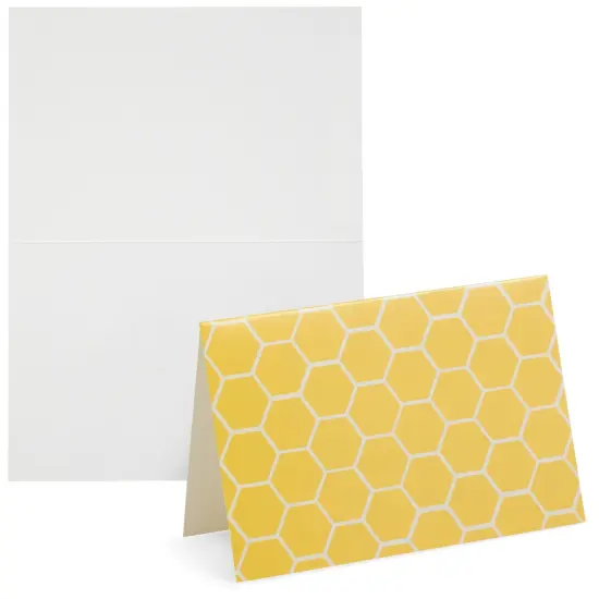 48 Pack Honey Bee Thank You Cards with Envelopes, All Occasion Assorted Blank Note Cards (6 Cute Designs, 4x6 In) Yellow {5}