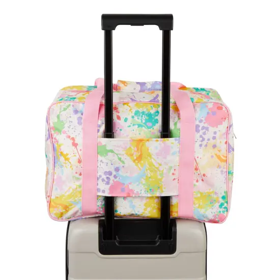 Pastel Watercolor Sewing Machine Carrying Case - Universal Tote Travel Bag Accessories Organizer Compatible with Most Standard Machines (18.1 x 9.4 x 12.2 Inch) Multicolor {5}