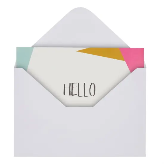 48 Pack All Occasion Hello Cards with Envelopes, Welcome and Thinking of You Greeting Note Cards, Blank Inside for Friends, Family, Teachers, Students (4x6 in) Multicolor {7}