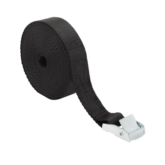 5 Pack Kayak Tie Down Straps, Lashing Straps with Buckles for Bike, Luggage, and Cargo (16.4 FT, Black) {7}