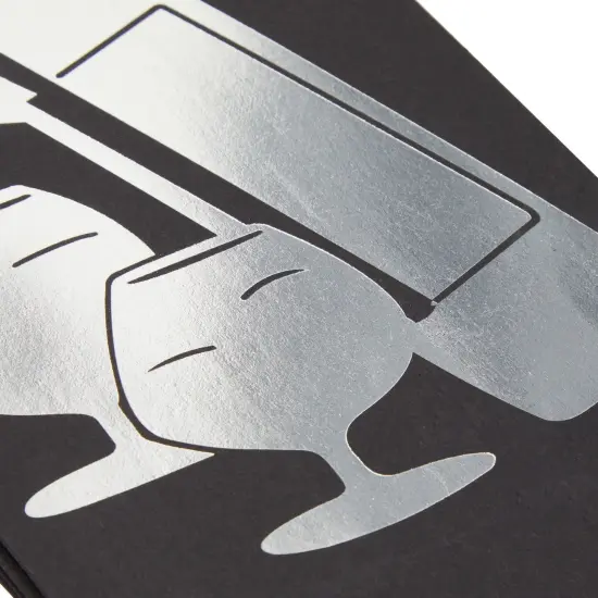 12-Pack Wine Gift Bags with Rope Handles, 4 Assorted, Elegant Black Metallic Foil Designs for Wine Bottles, Liquor, Champagne, Sparkling Cider (13.7x4.6x4 inches) {4}