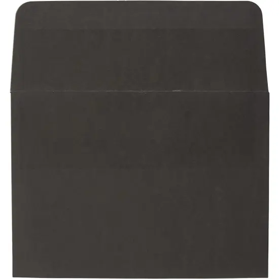 Black A7 Invitations Envelopes with Gold Foil Lining (5x7 Inches, 50 Pack) {6}