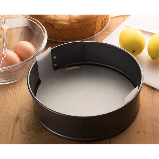 100 Pack 9 Inch Wood Pulp Round Parchment Paper for Baking - Precut, Nonstick Cake Pan, Cheesecake Liners with Easy Lift Tabs for Home or Professional Cooks (White) {2}