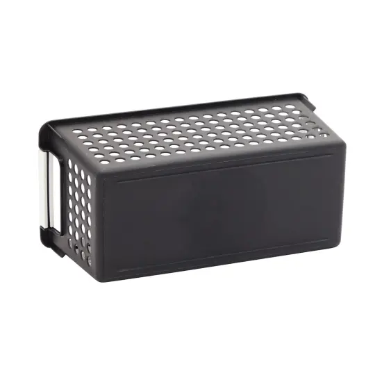 Farmlyn Creek 4-Pack Black Plastic Baskets for Organizing Bathroom, Laundry Room, Washroom or Playroom, Stylish and Sleek Versatile Small Plastic Baskets with Handles for Home Closet Organization {7}