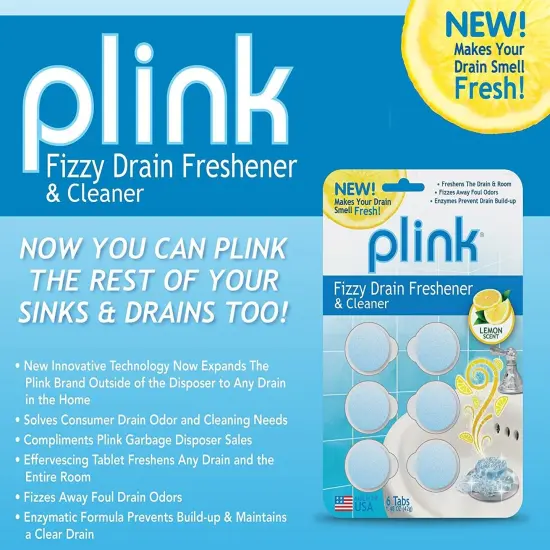 Plink Fizzy Drain Cleaner, Freshener, Deodorizer and Clog Preventer {4}