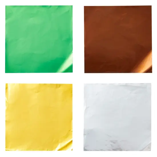 Aluminum Foil Wrappers for Candy and Chocolate (4 In, 10 Colors, 1000 Sheets) Multicolor {5}