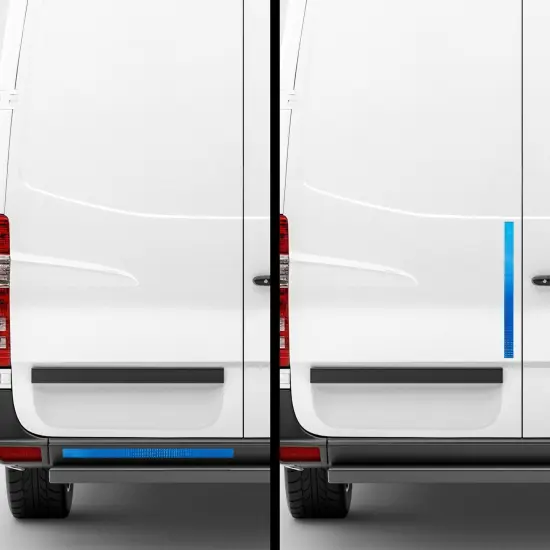 Reflective Tape - Blue Outdoor Reflector Safety Roll for Trailers, Warning, Signs, Stairs, Bikes (2 In x 30 FT) {3}