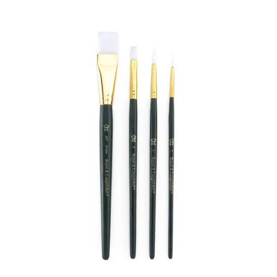 RSET-9142 | 4pc White Taklon Variety Brush Set {2}