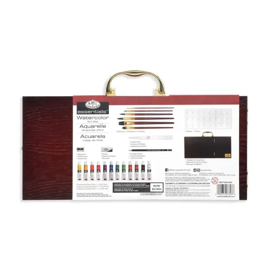 RSET-WAT2020 | Essentials&trade; 24pc Watercolor Painting Long Handle Travel Art Set {6}