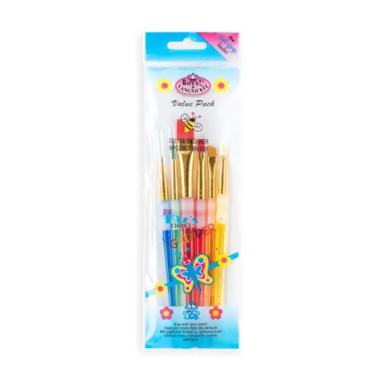 BK601 | Big Kid's Choice&trade; 6pc Lil' Grippers&trade; Beginner Brush Set {1}