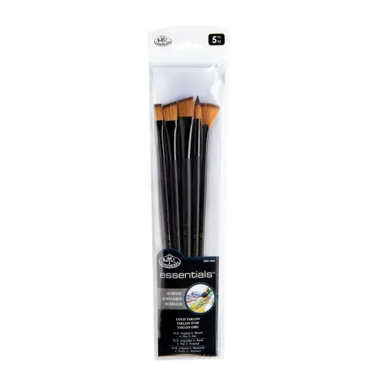 RSET-4302 | Essentials™ 5pc Gold Taklon Variety Brush Set 4302 {1}
