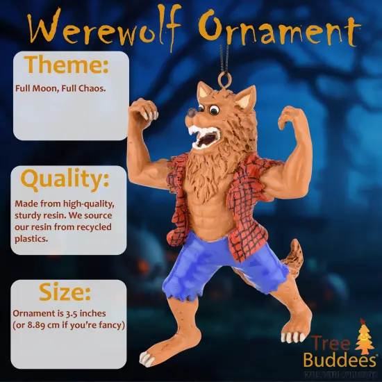 Tree Buddees Werewolf Halloween Ornament {6}