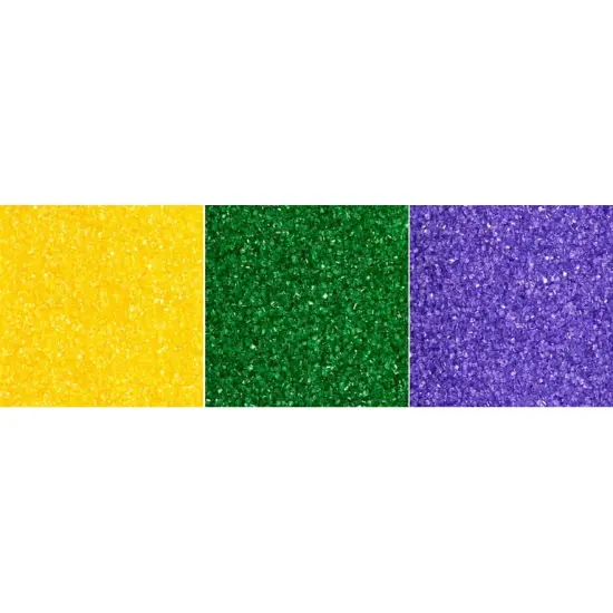 King Cake Sanding Sugar Set - Lavender, Green, Yellow - 2oz Each {1}