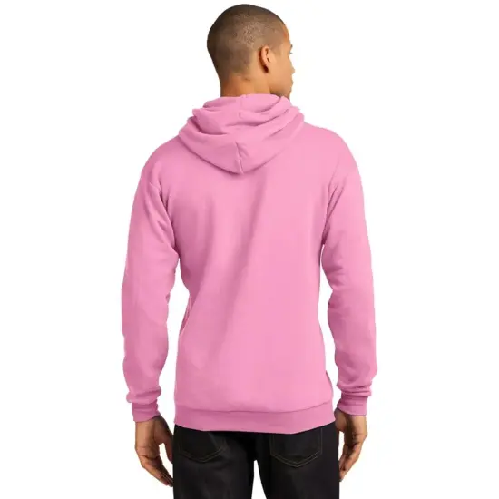 J America&reg; Pigment Dyed Fleece Hooded Sweatshirt PARADISE PINK {7}