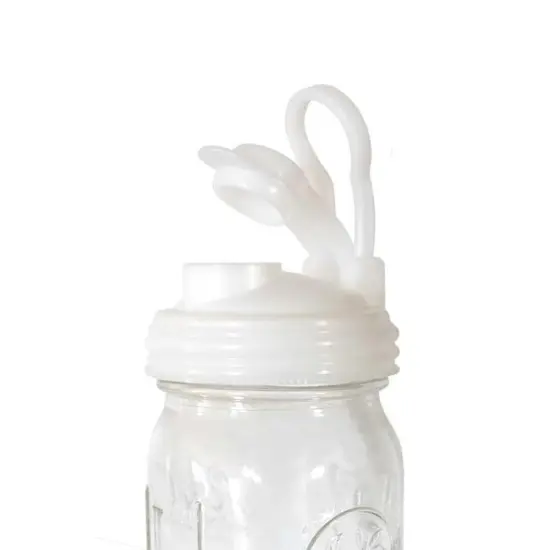 reCAP Mason Jar Pour Lid with Foldout Carry Loop, Regular Mouth with Leak-Proof Seal, USA Made {1}