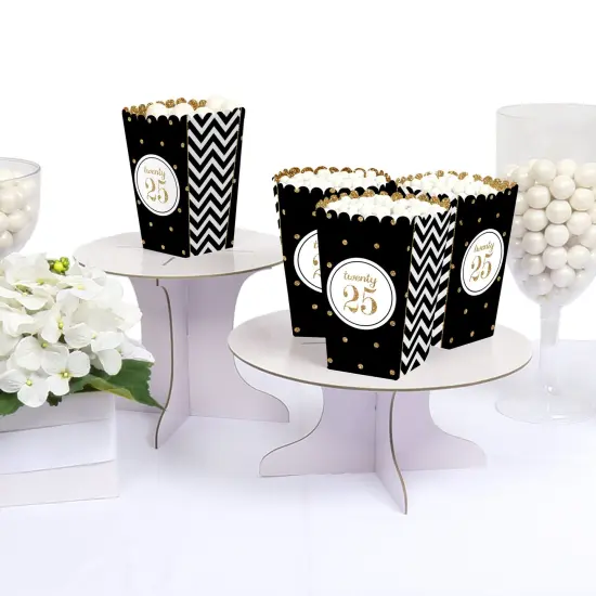 Big Dot of Happiness Gold 2025 Graduation Party Favor Popcorn Treat Boxes - Set of 12 {4}
