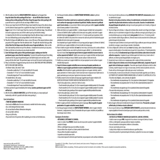 IRON-ON JOB EASY IMAGE FOIL TRANSFER 8.5x11" 5 Sheets GOLD 8600167 by We R Memory Keepers {6}