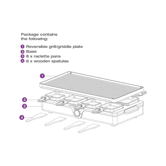 Salton 8 Person Raclette Indoor {5}