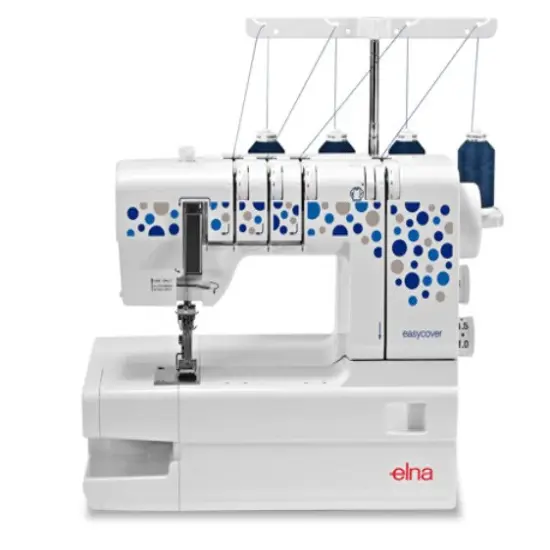 Elna Easycover Mechanical Coverlock Machine {1}
