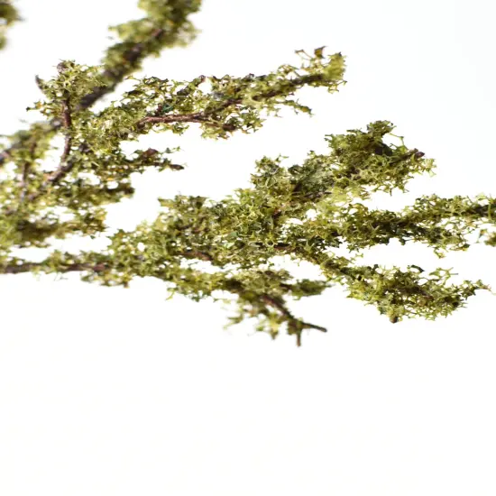 33" Faux Moss Twig Branch Stem {6}