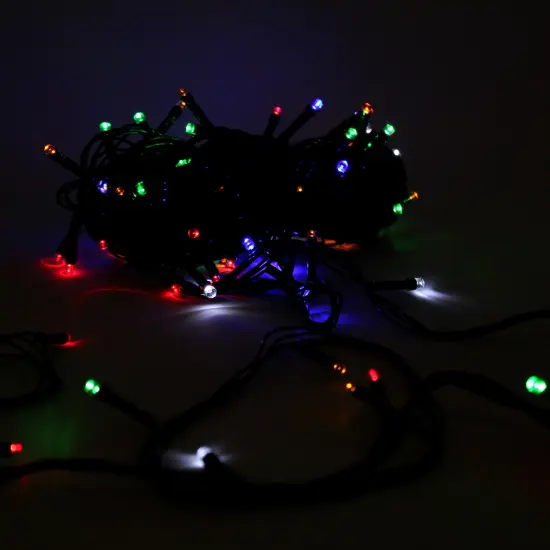 Perfect Holiday 100 LED String Lights Waterproof Outdoor Flashing Multicolor {2}