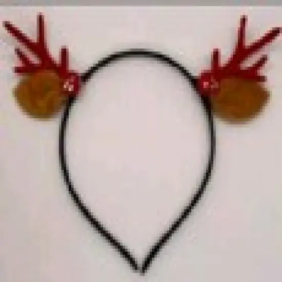 Reindeer Antlers Festive Christmas Costume Adjustable Headband {1}