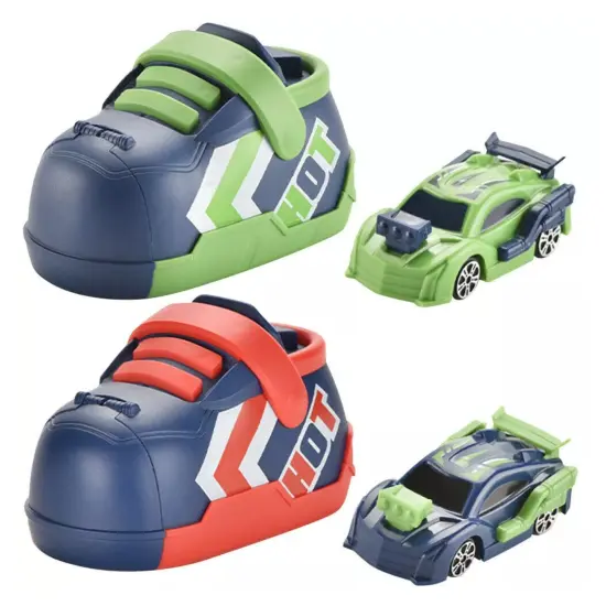 Kitcheniva Kids Creative Running Shoes Car Shooting Car Set Racing Vehicle Toys Red {2}
