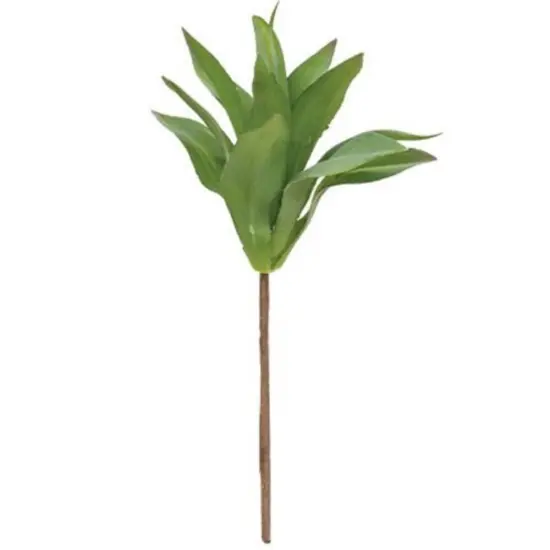 11&rdquo;High Green Lily Artificial Succulent with Brown Paper-Wrapped Stem {1}