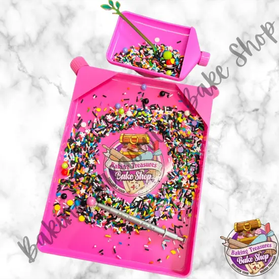 Pink Sprinkle Tray Set of 2 {1}