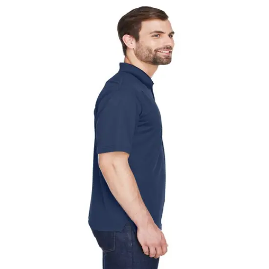 UltraClub&reg; Men's Cool & Dry Mesh&nbsp;Pique Polo COLUMBIA BLUE {5}