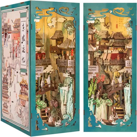 Book Nook Wizardi Miniature - Su Dongpo's Life Roombox Kit {1}