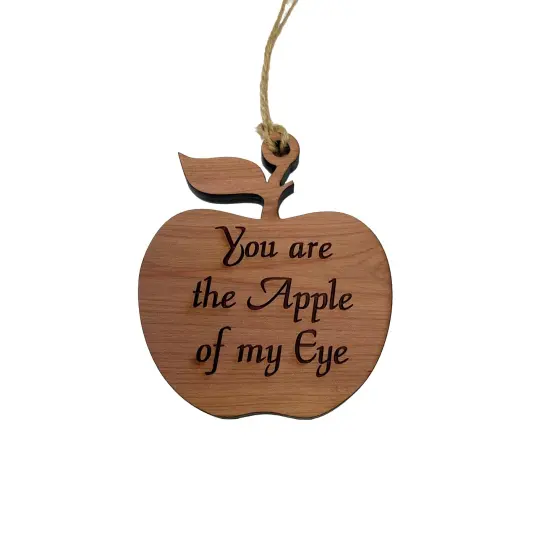 You are the Apple of my Eye CEDAR Ornament {2}