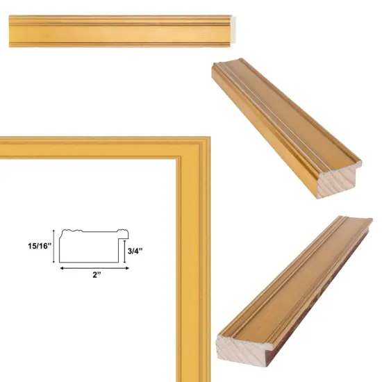 Contemporary Gold Leaf Flat Picture Frame 9x12 frame {3}