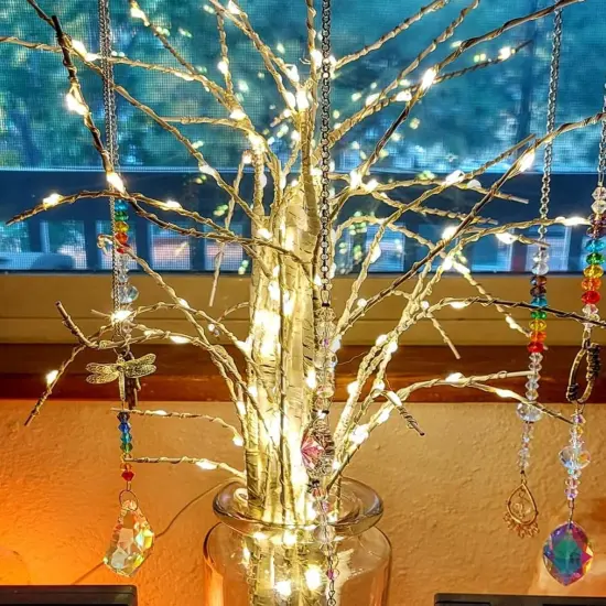 Lighted White Birch Branches with Timer 33IN 180 LED Twig Birch Branches for Vase {6}