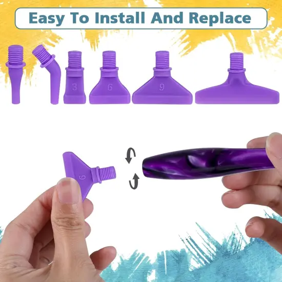 13Pcs 5D Diamond Art Painting Pen Kit - Deep Purple - 0.3mm Fine Point - Ergonomic Grip - Adults & Teens - DIY Art & Jewelry Making {2}