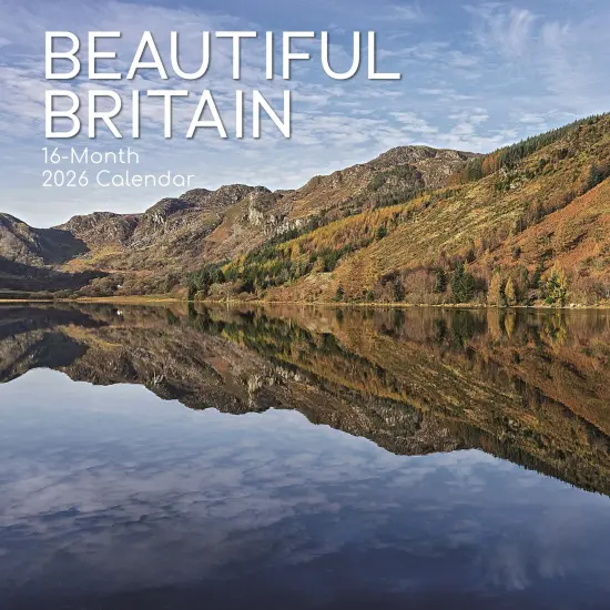 The Gifted Stationary 2026 Square Wall Calendar, Beautiful Britain, 16-Month Scenic Britain Theme Hanging Calendar with 180 Reminder Stickers, Month Planner for Home, or Creative Spaces, 12x12 In Multicolor {1}