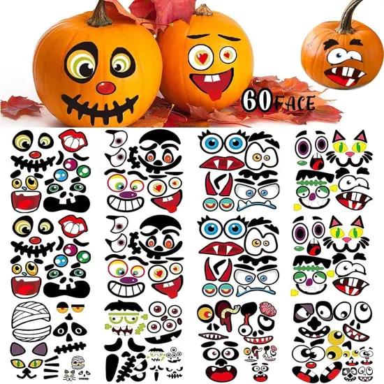 Halloween Pumpkin Stickers {1}