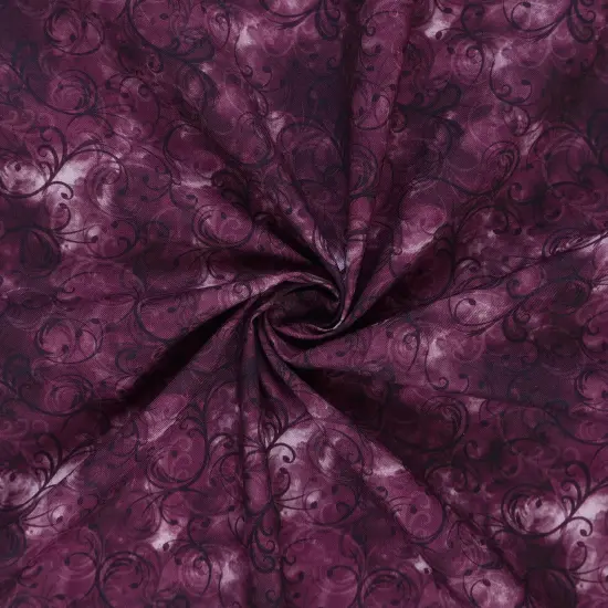 Mook Fabrics Elegance Cotton Fabric [45 in. Wide] - By The Yard Plum {2}