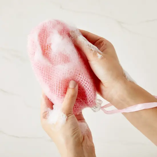 4 Pack Soap Savers for Bar Soap with Drawstring Closure, Mesh Pouch for Exfoliating (4 Colors, 3.5 x 6 In) Multicolor {3}