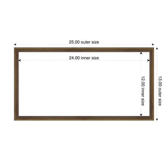 Lucie Framed Dry Erase Magnetic Board Light Bronze {4}