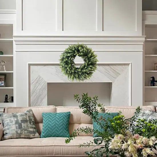 20&rdquo; Wreaths for Front Door,Spring and Summer Eucalyptus Wreath {2}