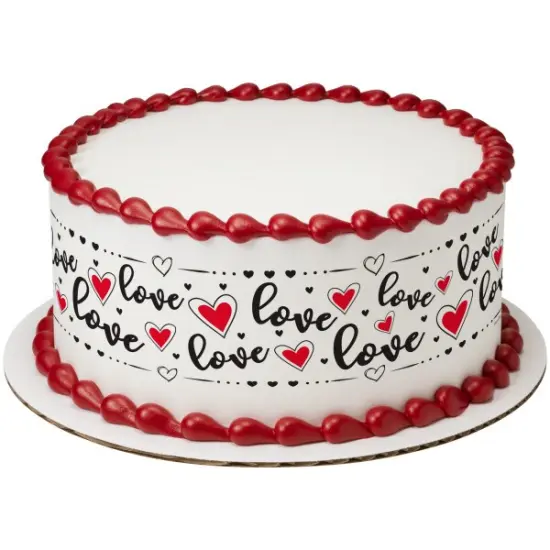 Love Edible Cake Topper Image Strips {1}