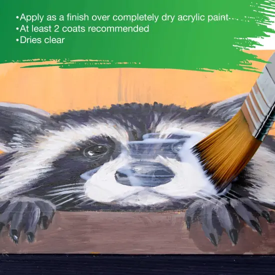 16 oz Matte Acrylic Varnish for Acrylic Painting, Permanent Clear Protection, Reduces UV & Photography Glare {3}