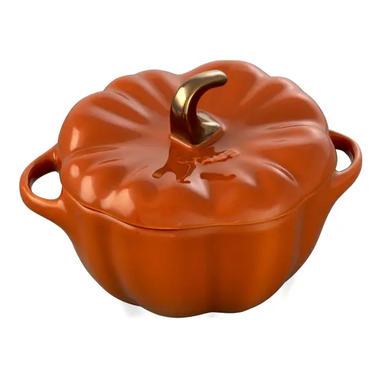STAUB Ceramic 24-oz Pumpkin Cocotte {1}