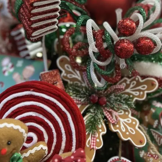 8" Gingerbread Snowflake Ornament {4}