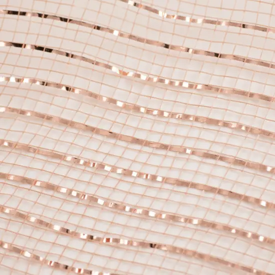10" Poly Deco Mesh Ribbon: New Rose Gold w/Foil {2}