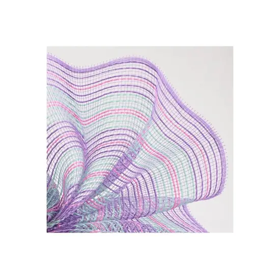 10.5" Mini Stripe Mesh Ribbon: Lavender (10 Yards) {3}