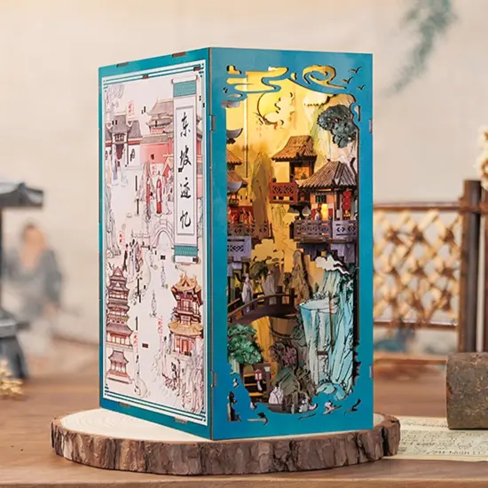 Book Nook Wizardi Miniature - Su Dongpo's Life Roombox Kit {2}